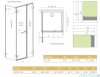 Radaway Arta Kds II kabina 90x90cm prawa szkło przejrzyste 386521-03-01L/386101-03-01/386111-03-01